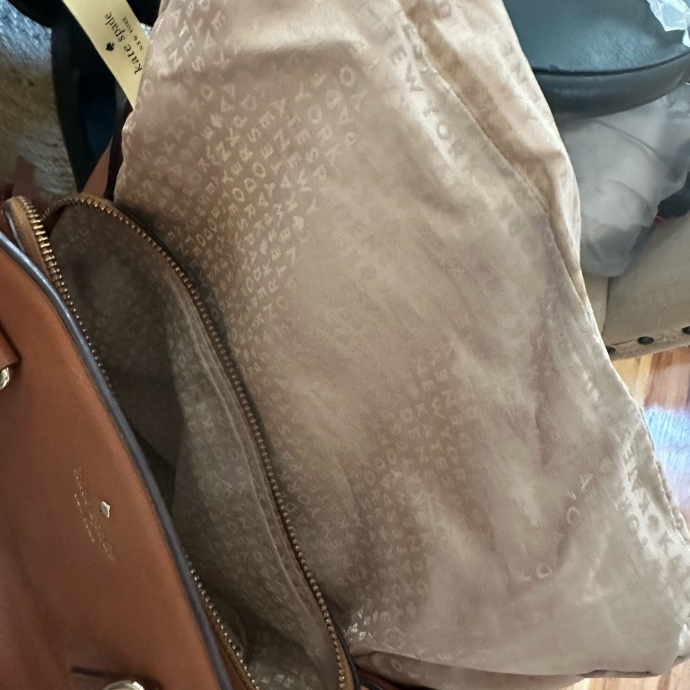 Kate Spade Tan Leather Satchel purse - Picture 12 of 16